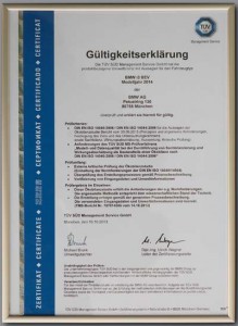 Certificado ISO 14040/14044  del BMW i3