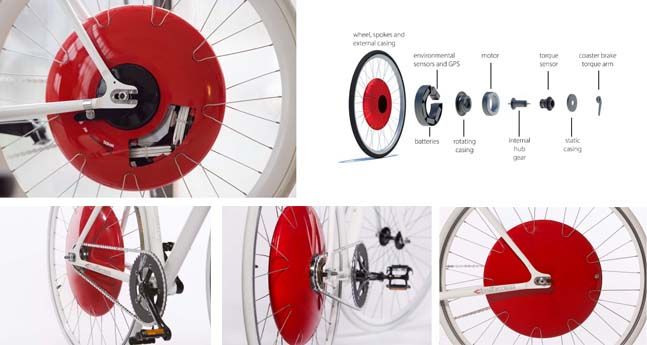 Componentes de Copenhagen Wheel