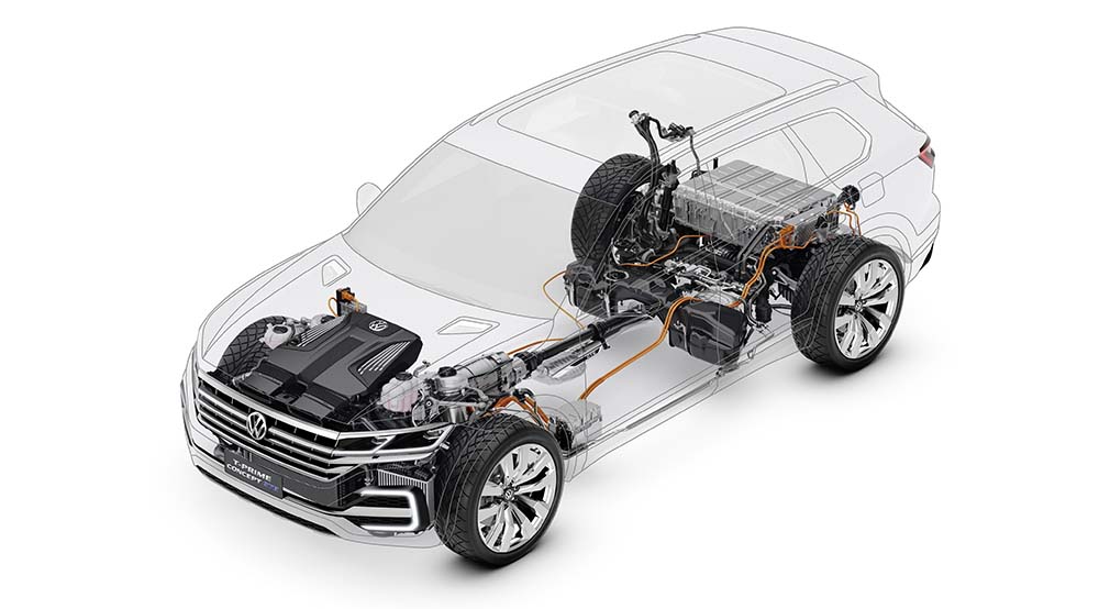 Volkswagen T-Prime Concept GTE-Sistema híbrido