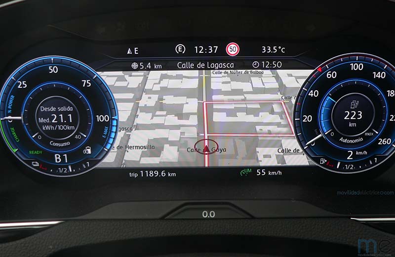 Digital Cockpit del Volkswagen Passat GTE
