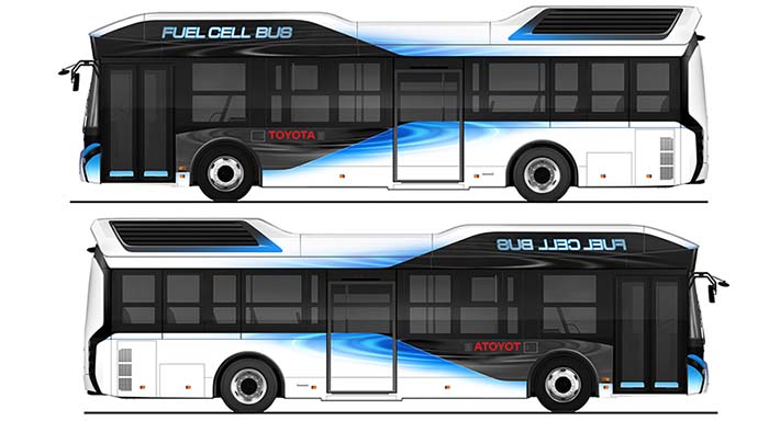 Autobuses de hidrógeno Toyota FC Bus