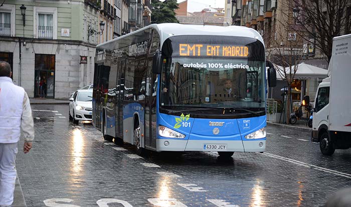 Madrid estrena un autobús eléctrico de Irizar