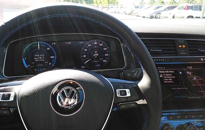 Digital Cockpit y Discover Pro del nuevo Volkswagen e-Golf 2017