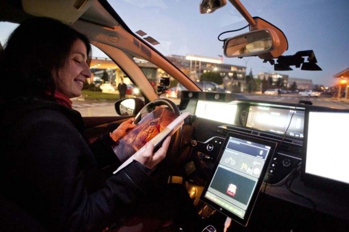 coche autonomo psa vigo-madrid interior