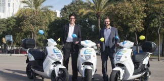 Presentacion del motosharing de Cooltra en Barcelona