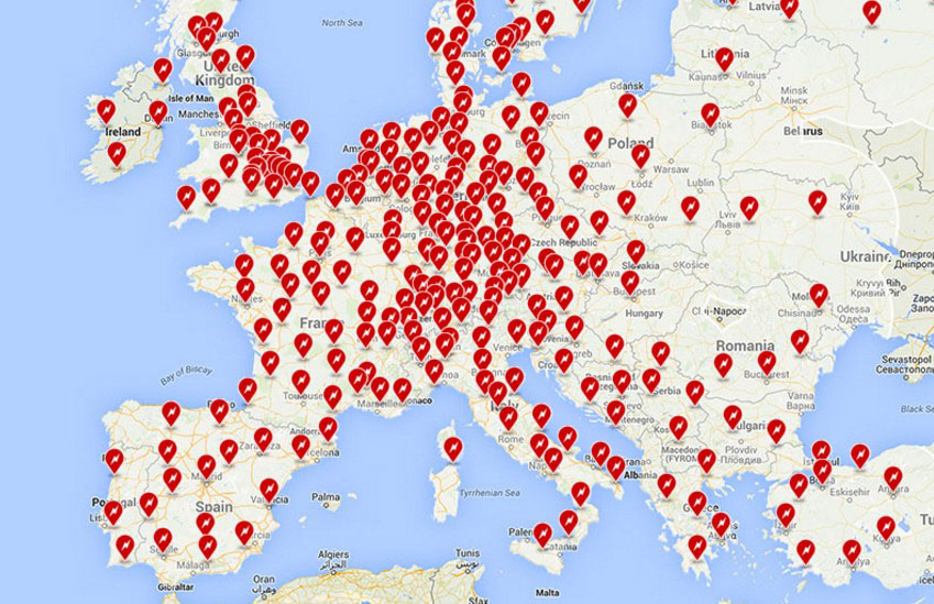 Red de supercargadores de Tesla en Europa prevista para finales de 2016