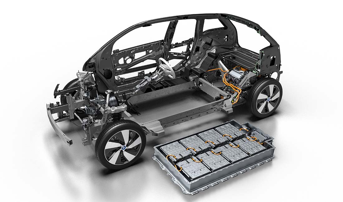 Posición de la nueva batería del BMW i3 2017
