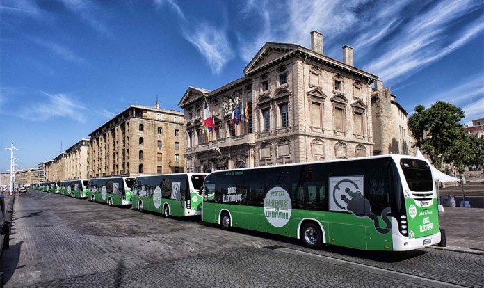 Los 6 autobuses Irizar i2e en Marsella