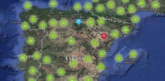 Puntos de recarga en España incluidos en ChargeMap