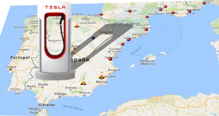 Supercargador Tesla en España