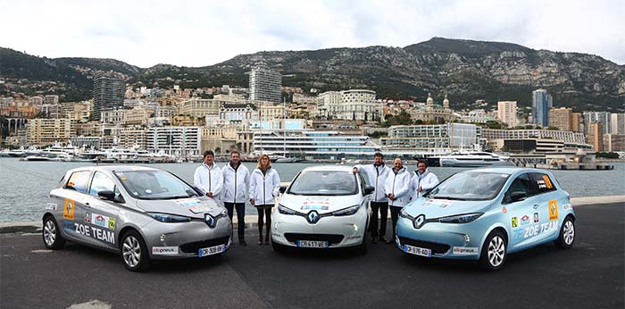 El Renault Zoe en el e-Rallye de Montecarlo