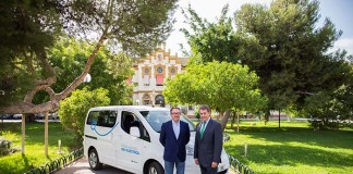Nissan apuesta por la movilidad sostenible en Málaga. Nissan y ADISABES