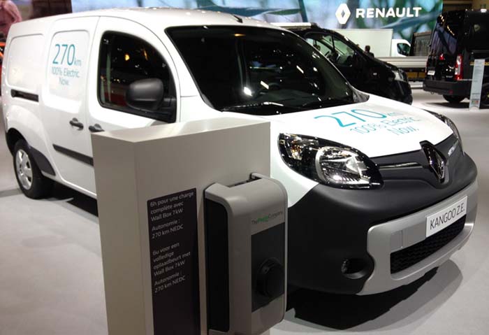 Nueva Renault Kangoo ZE. Autonomía 270 km. Carga en 6 horas a 7 kW