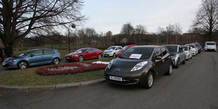 En Noruega la cuota de mercado de los coches eléctricos llega al 37%