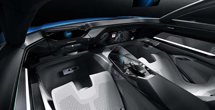 Interior del Peugeot Instinct Concept