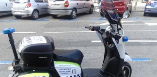 Los agentes de movilidad de Madrid en moto eléctrica Scutum Silence S02