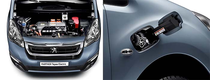 Peugeot Partner Tepee Electric. Motor y recarga