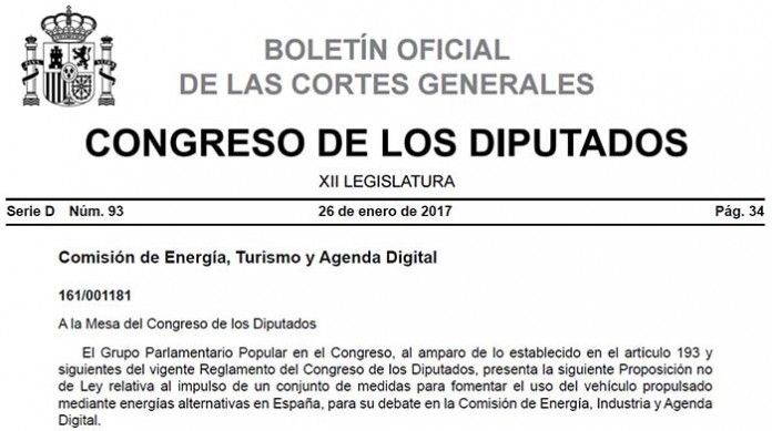 Propuesta del gobierno para impulsar el vehículo eléctrico