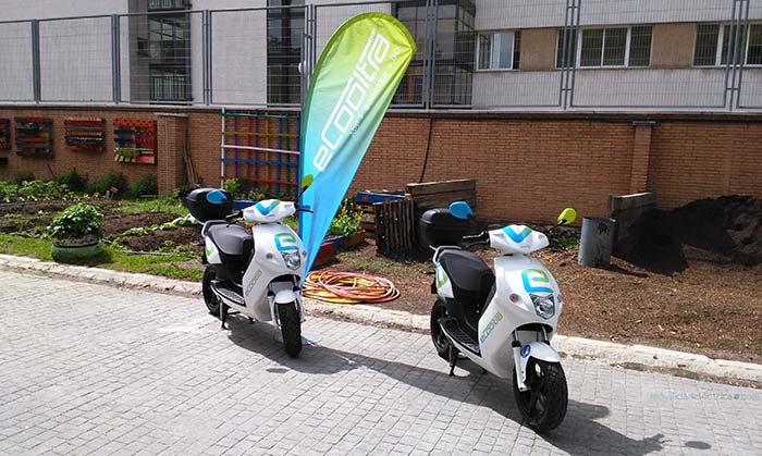El scooter eléctrico de eCooltra fabricacdo por Govecs