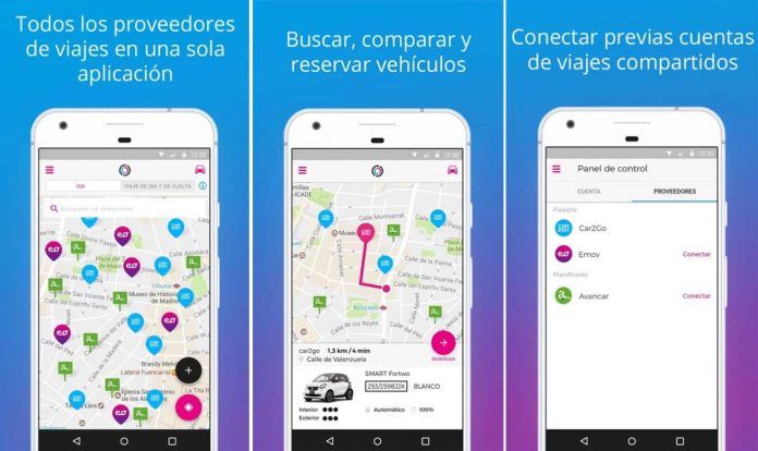 La aplicación Free2Move ya incluye los servicios de emov y car2go