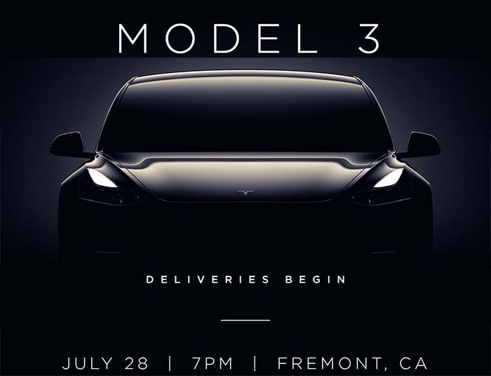 Invitación para el evento del Model 3