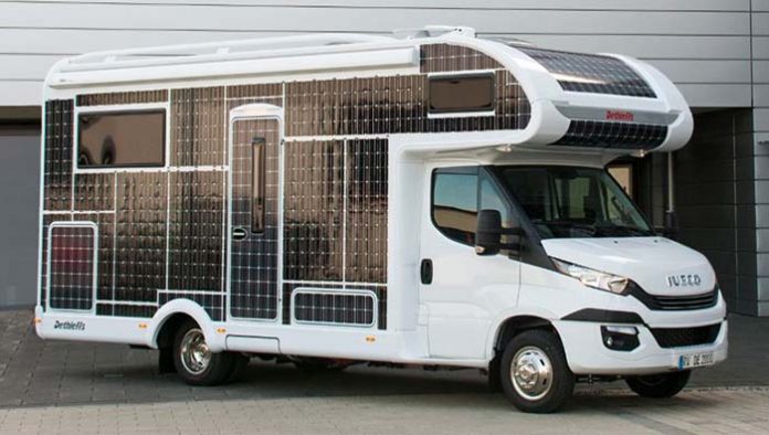 Dethleffs presenta una autocaravana eléctrica y solar