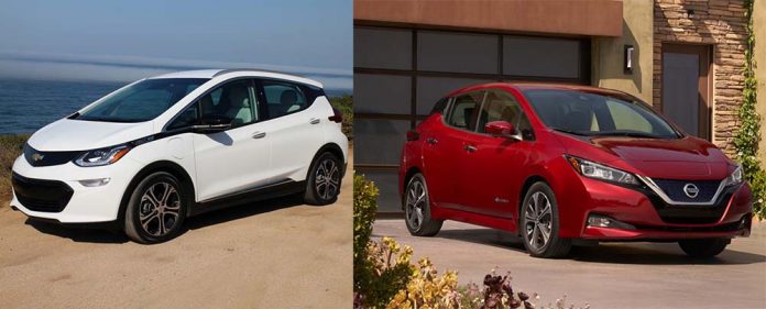 Comparativa Nissan Leaf 2018 VS Chevrolet Bolt-Opel Ampera-e