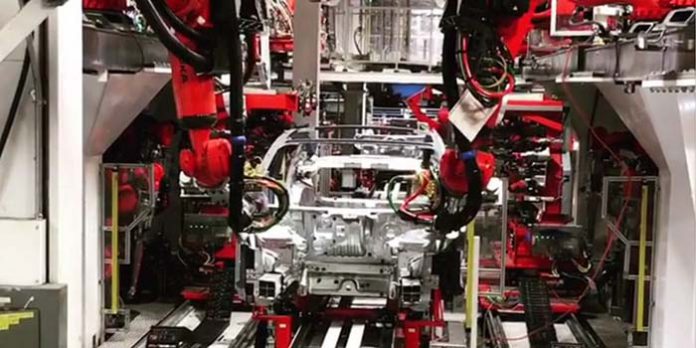 Primeras imágenes de la línea de producción del Model 3