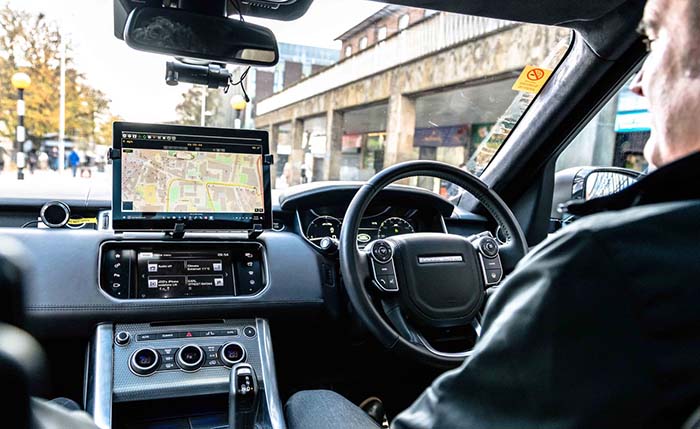 Interior del coche autónomo de Jaguar Land Rover