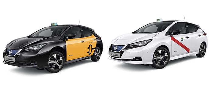 El nuevo Nissan Leaf versión taxi se presenta en Barcelona