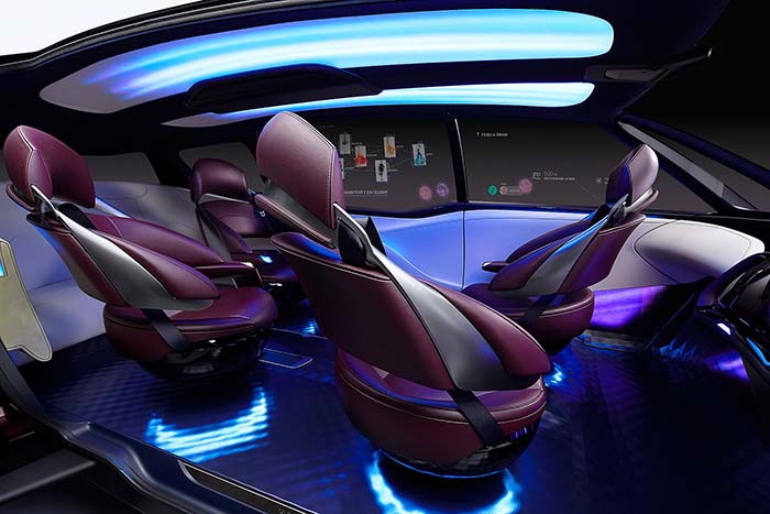 Interior del Toyota Fine-Comfort Ride