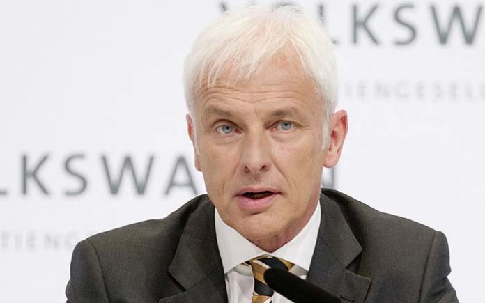 Matthias Müller, CEO de Volkswagen propone eliminar los subsidios al diésel y centrarlos en los eléctricos