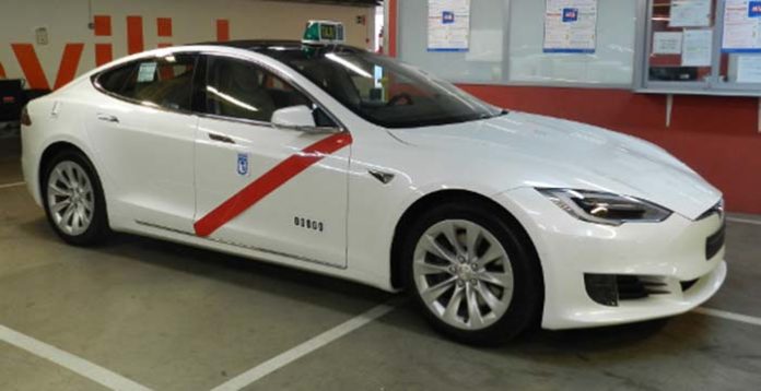 El Tesla Model S autorizado como taxi para Madrid