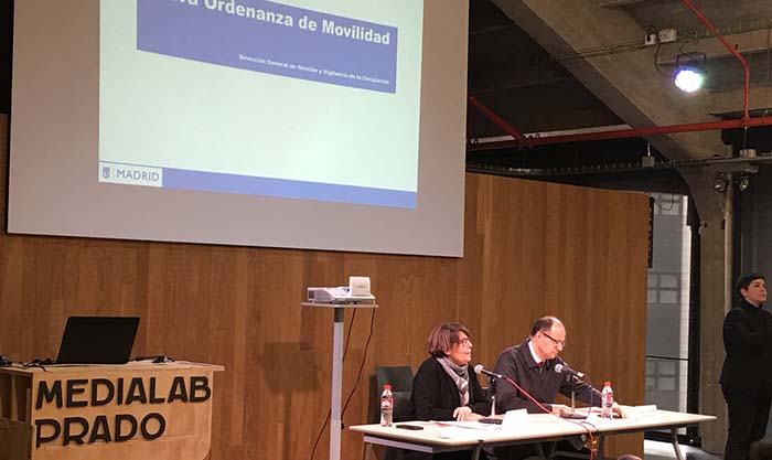 Presentación de la nueva ordenanza de Movilidad de Madrid