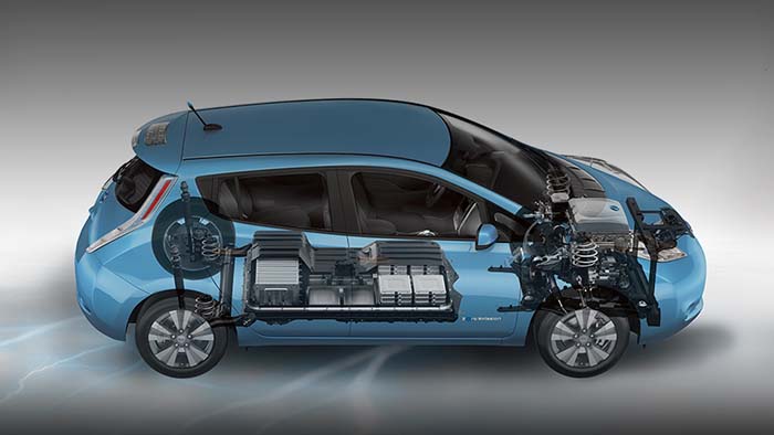Componentes mecánicos del Nissan Leaf de primera generación