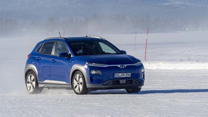 Pruebas del Hyundai Kona eléctrico en climas fríos