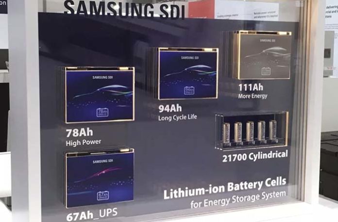 Batería de alta capacidad de Samsung SDI
