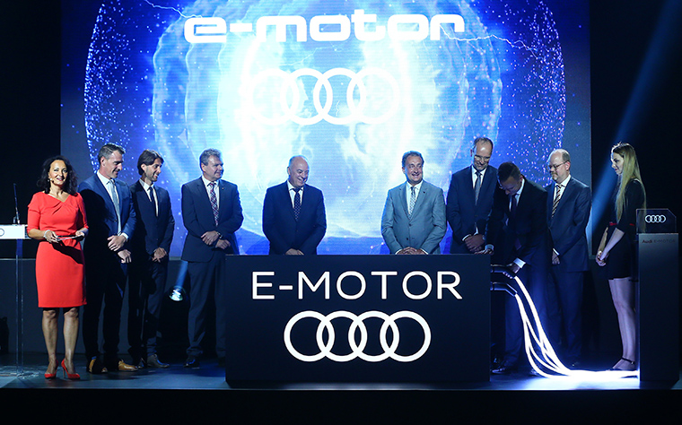 Comienzo oficial en Györ de la fabricación de motores eléctricos de Audi