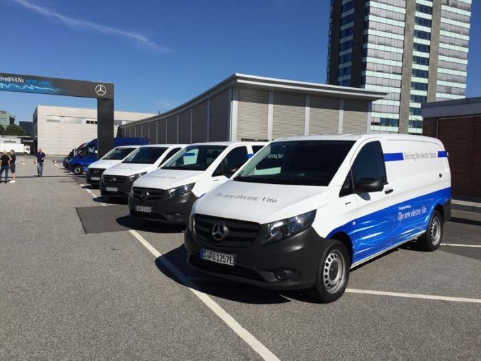 Flota de Mercedes-Benz eVito en Hamburgo