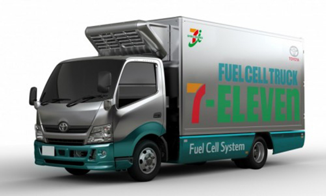 Camión de reparto de hidrógeno de Toyota para 7-Eleven