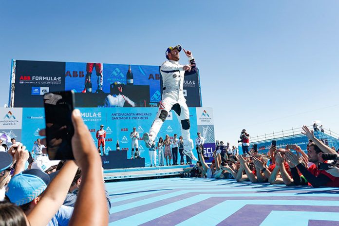 2019 Santiago E-prix Sam Bird ganador de la tercera carrera de la Fórmula E