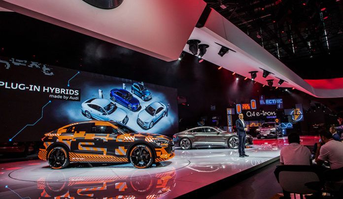 e-tron Sportback_e-tron GT concept Stand de Audi en Ginebra