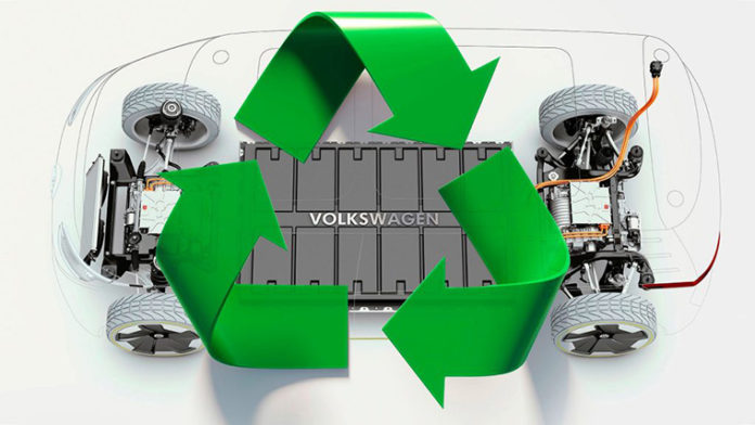 Reciclado de baterías de los VE de Volkswagen