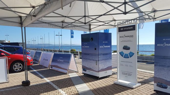 EcoParking_2018 El éxito del Eco Parking de Hyundai en Sanxenxo, durante el verano del año pasado, ha ayudado a lanzar nuevamente la iniciativa.