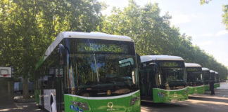 Con estos seis nuevos Veris.12 Partial Electric, la ciudad de Valladolid cuenta ya 17 autobuses Vectia.