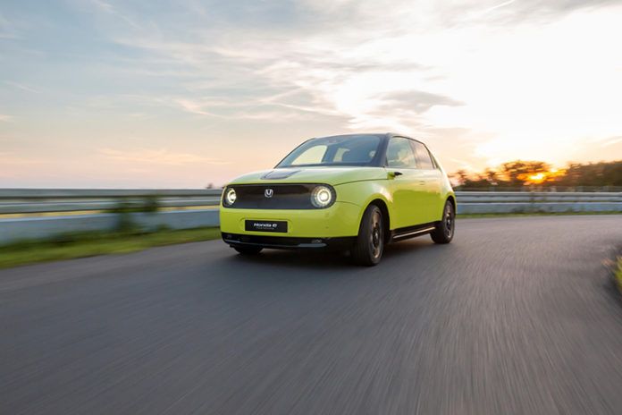 Honda e, el primer vehículo eléctrico de la marca japonesa.