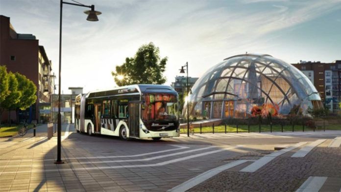 Volvo articulado El nuevo articulado eléctrico de Volvo Buses ha estado en pruebas en Gotemburgo desde junio de 2018.