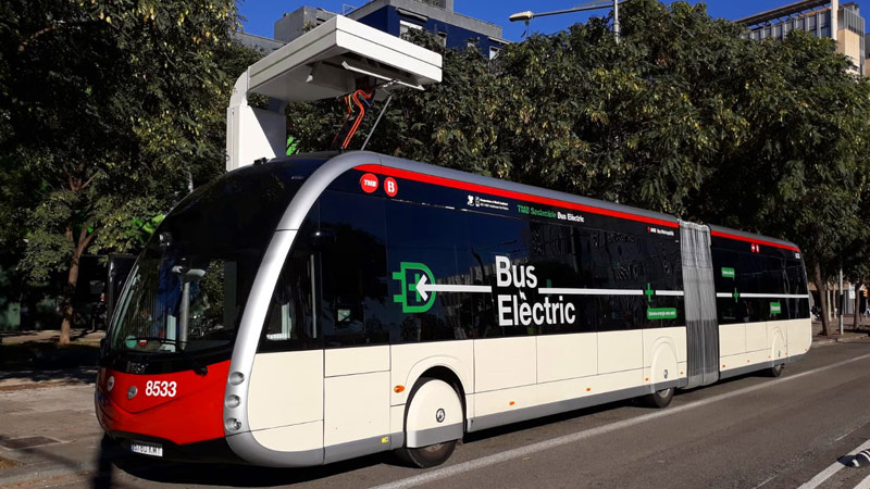 autobuses eléctricos en barcelona