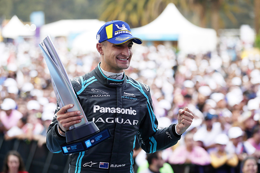 Mitch Evans (NZL), Panasonic Jaguar Racing, ganó la cuarta carrera de Ciudad de México.