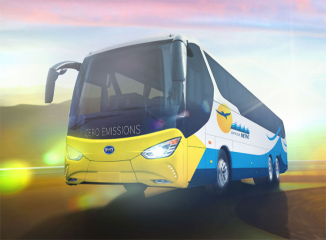 BYD también fabrica autobuses eléctricos.